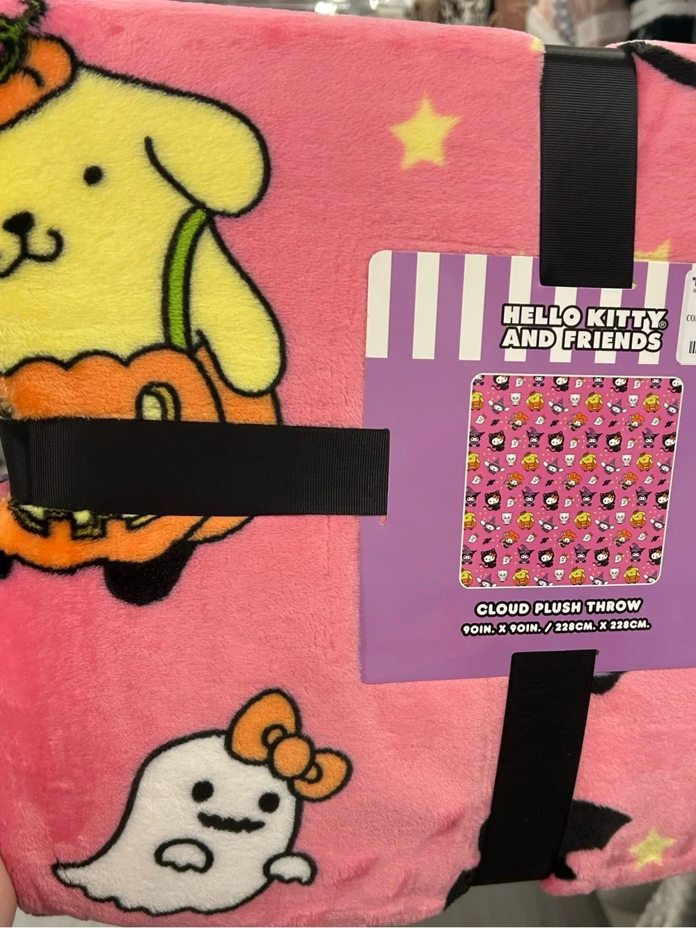 Hello Kitty & Friends Pink Halloween queen blanket